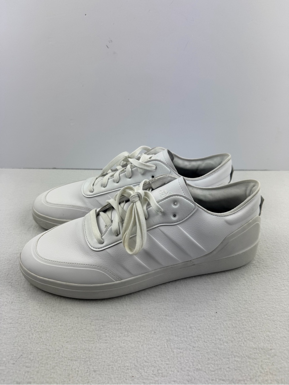 Adidas Court Revival Synthetic Leather Triple White Sneaker Men Sz 14 HP2606